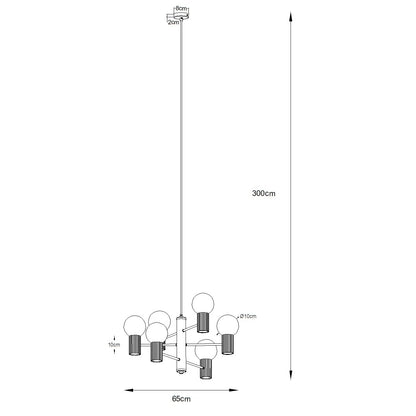 Ripplamp Halo 6 Burgundia G9