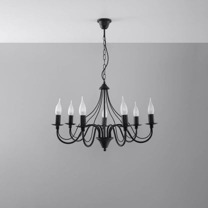 Lühter Minerwa 7 Must E14 - BrighteNova