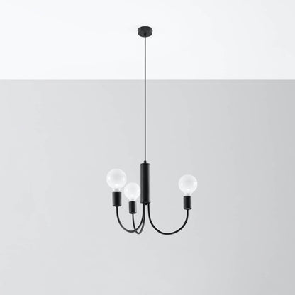 Lühter Piccolo 3 Must E27 - BrighteNova