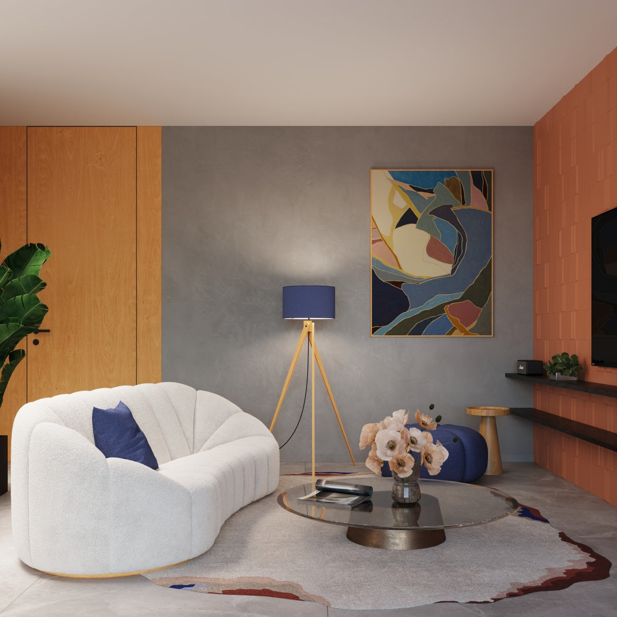 Põrandalamp Natt Navy E27