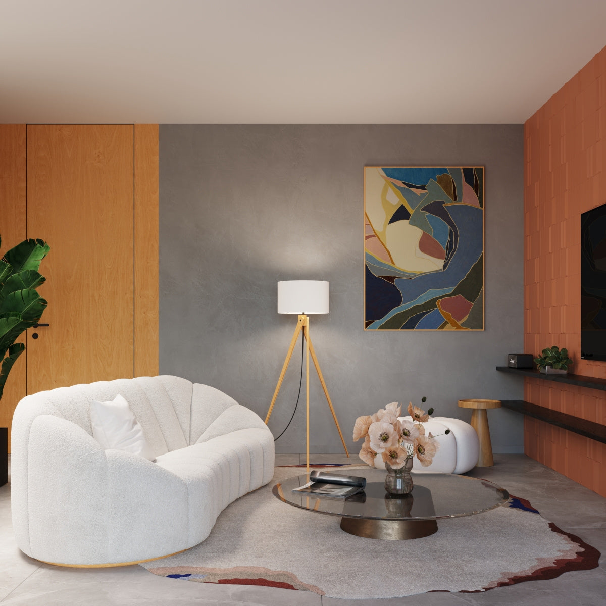 Põrandalamp Natt Valge E27