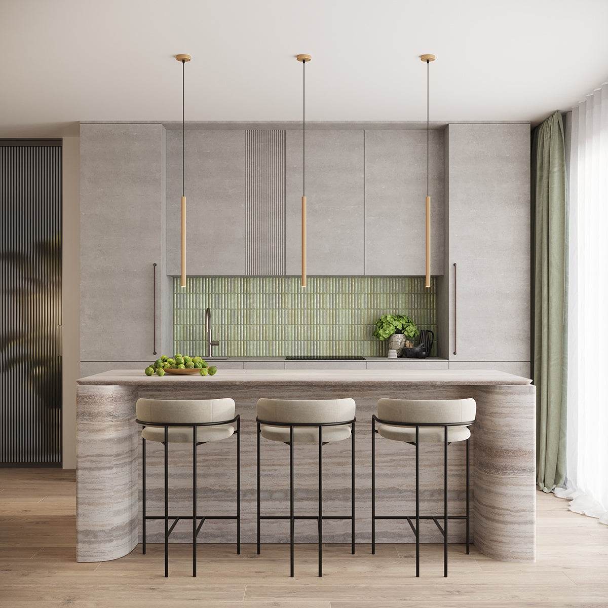 Ripplamp Arche 3P Kuldne G9 - BrighteNova
