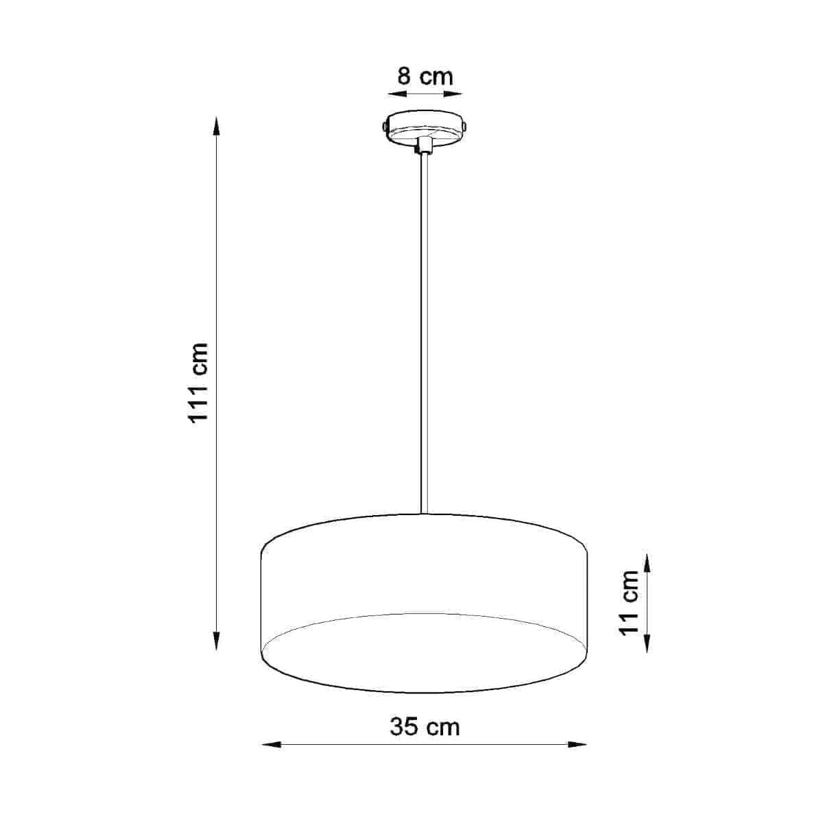 Ripplamp Arena 35 Valge E27 - BrighteNova