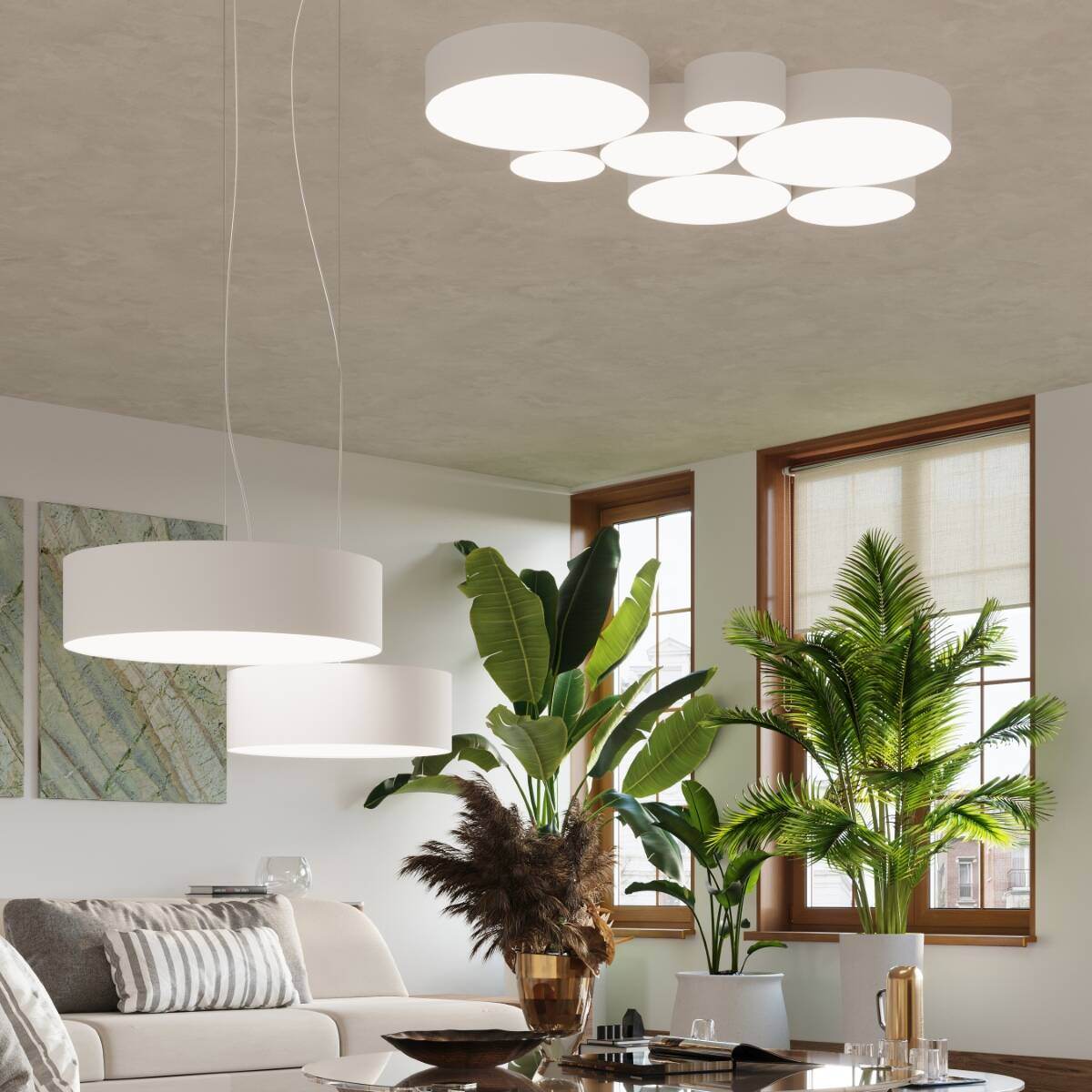 Ripplamp Arena 35 Valge E27 - BrighteNova