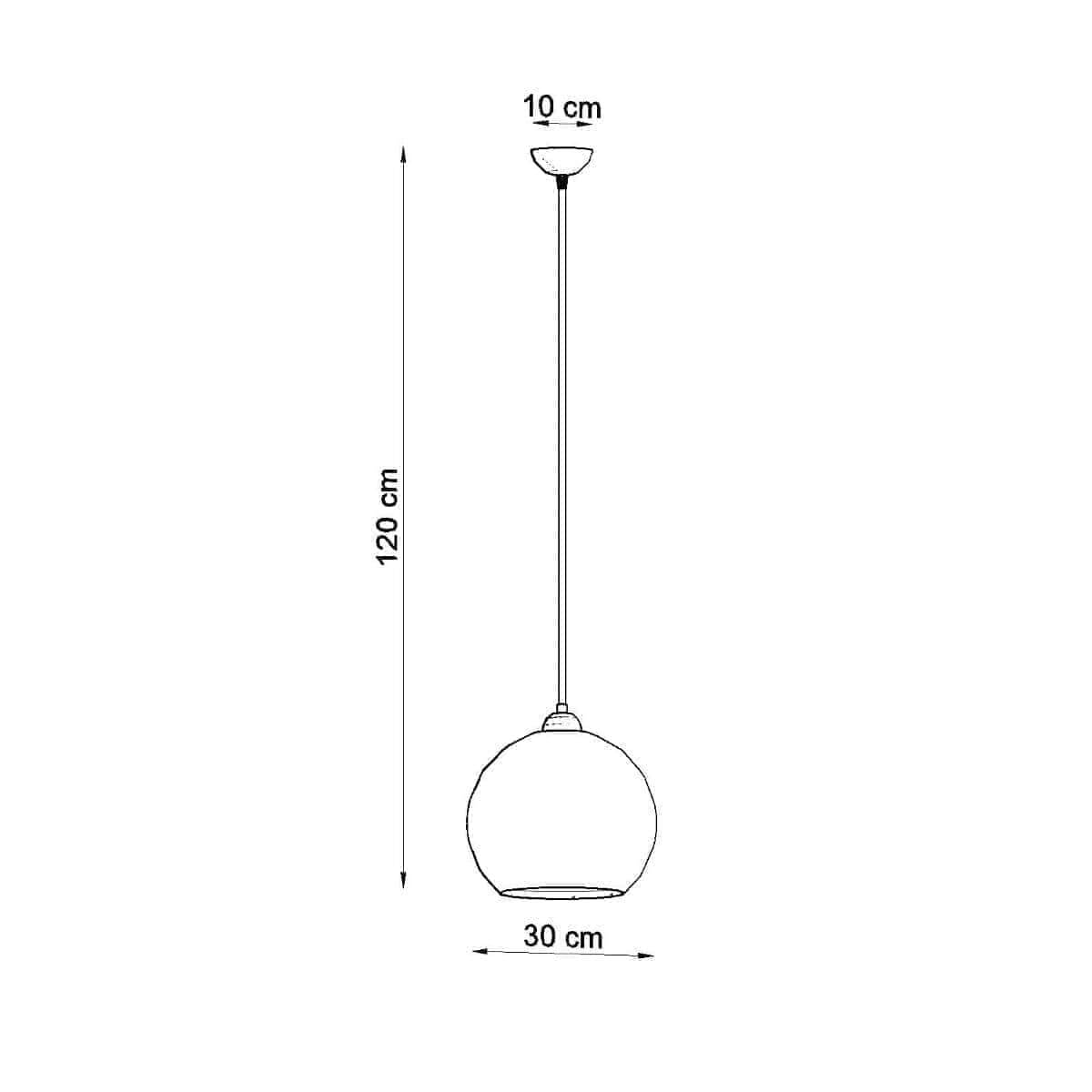 Ripplamp Ball 30 Grafiit E27 - BrighteNova