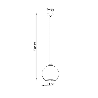 Ripplamp Ball 30 Grafiit E27 - BrighteNova