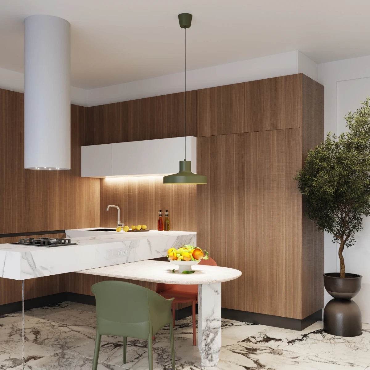 Ripplamp Bilo Oliivi Roheline E27 - BrighteNova