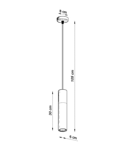 Ripplamp Borgio 1 Valge GU10 - BrighteNova