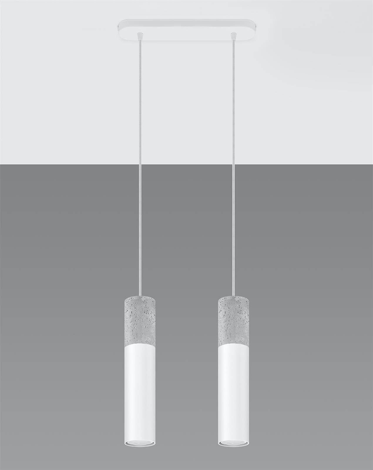 Ripplamp Borgio 2 Valge GU10 - BrighteNova