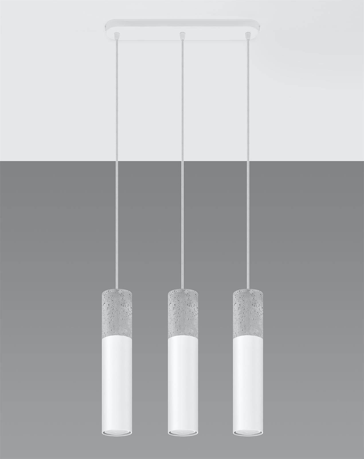 Ripplamp Borgio 3L Valge GU10 - BrighteNova