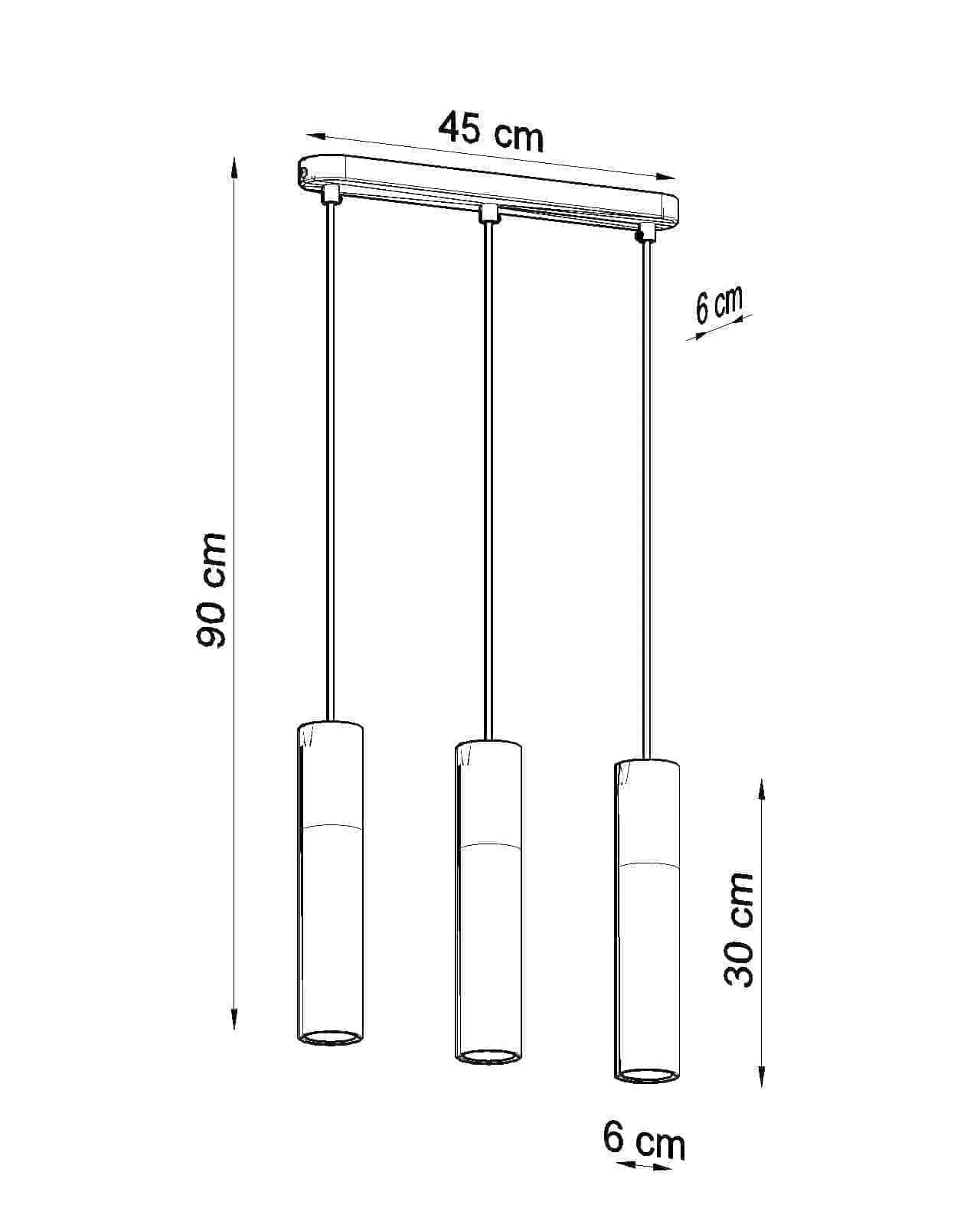 Ripplamp Borgio 3L Valge GU10 - BrighteNova