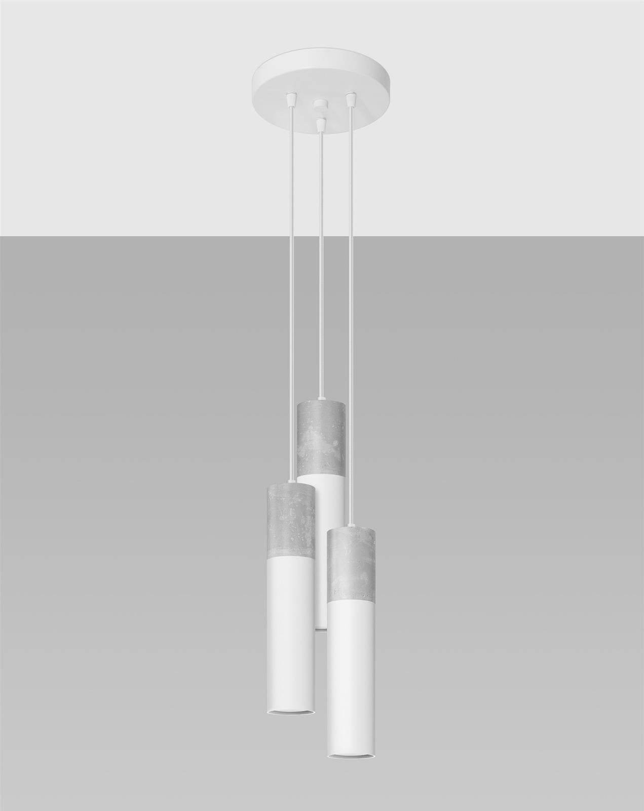 Ripplamp Borgio 3P Valge GU10 - BrighteNova