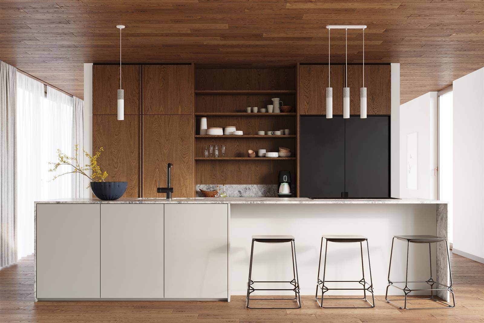 Ripplamp Borgio 3P Valge GU10 - BrighteNova