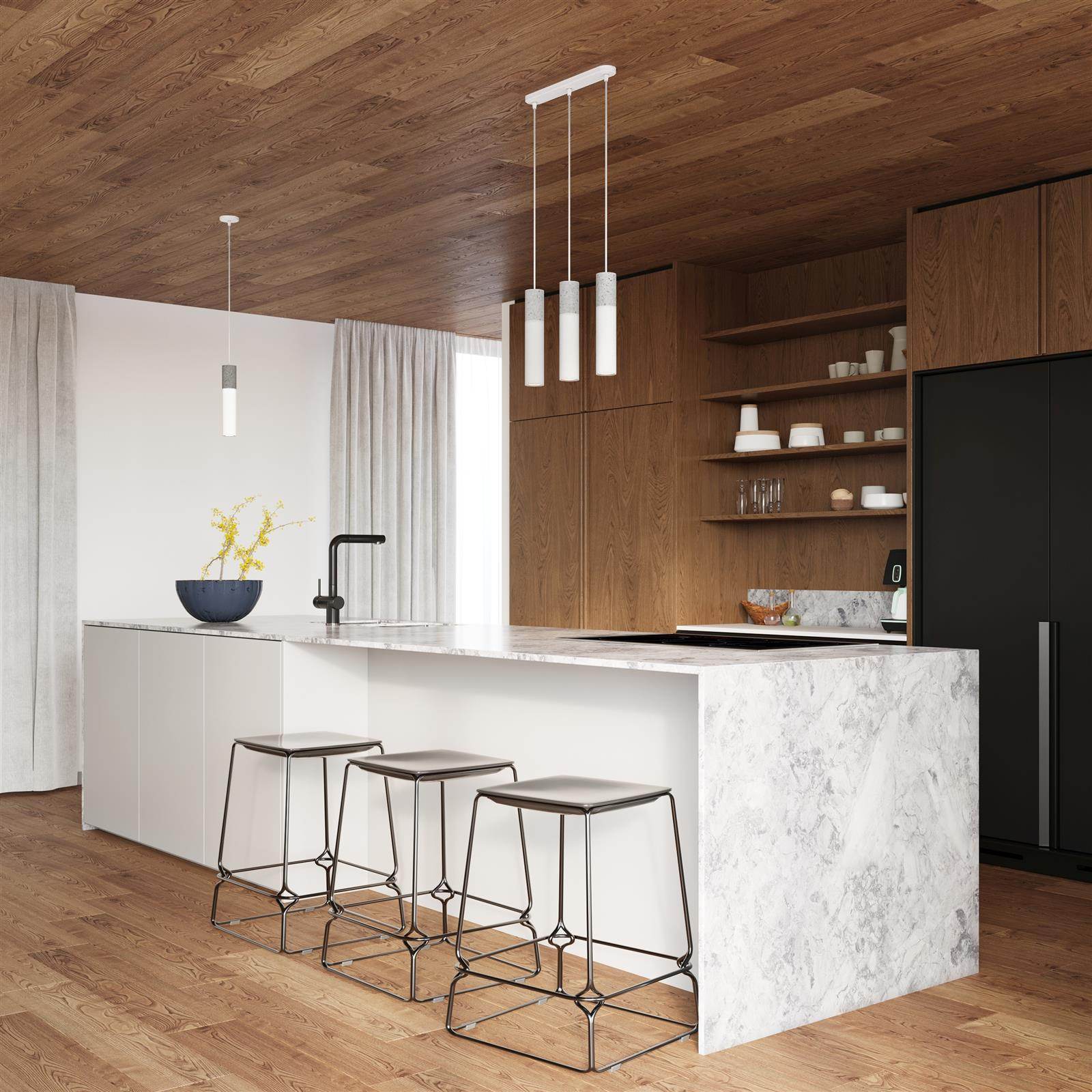 Ripplamp Borgio 3P Valge GU10 - BrighteNova