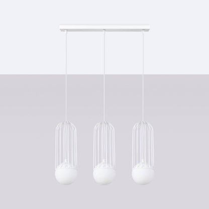 Ripplamp Brina 3L Valge G9 - BrighteNova