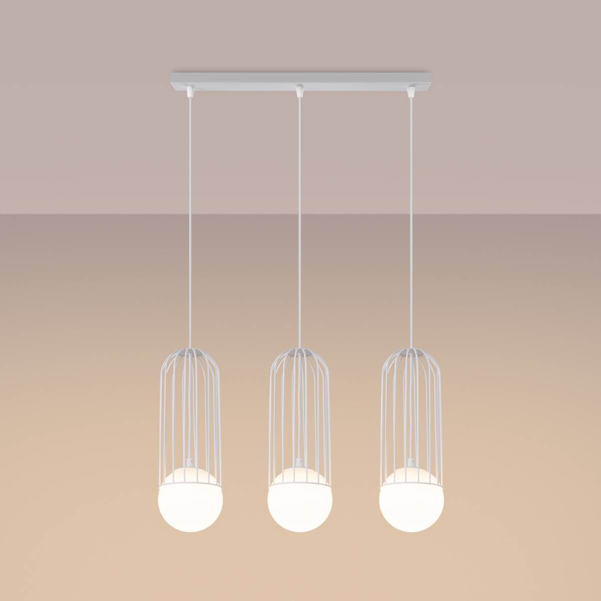 Ripplamp Brina 3L Valge G9 - BrighteNova