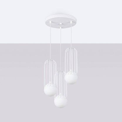Ripplamp Brina 3P Valge G9 - BrighteNova