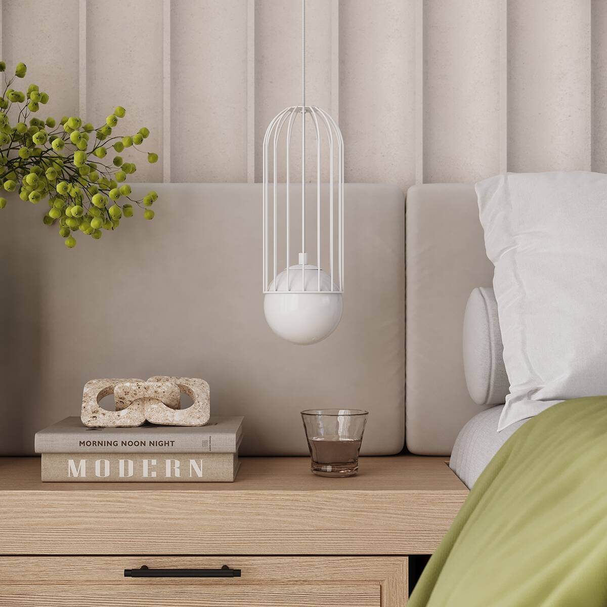 Ripplamp Brina 3P Valge G9 - BrighteNova