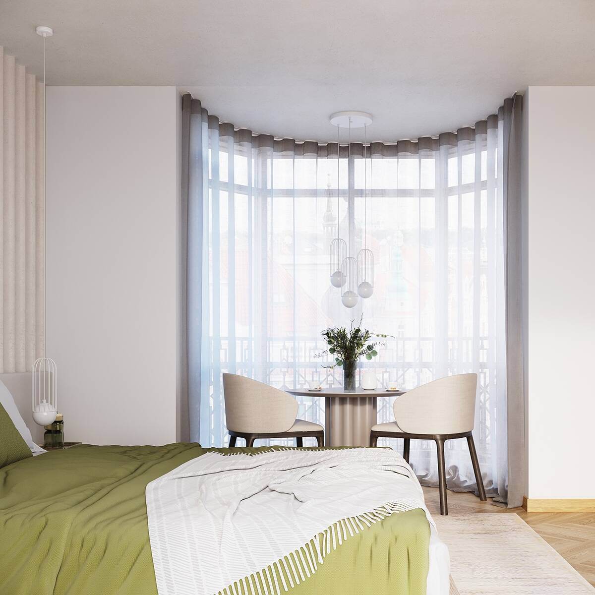 Ripplamp Brina 3P Valge G9 - BrighteNova