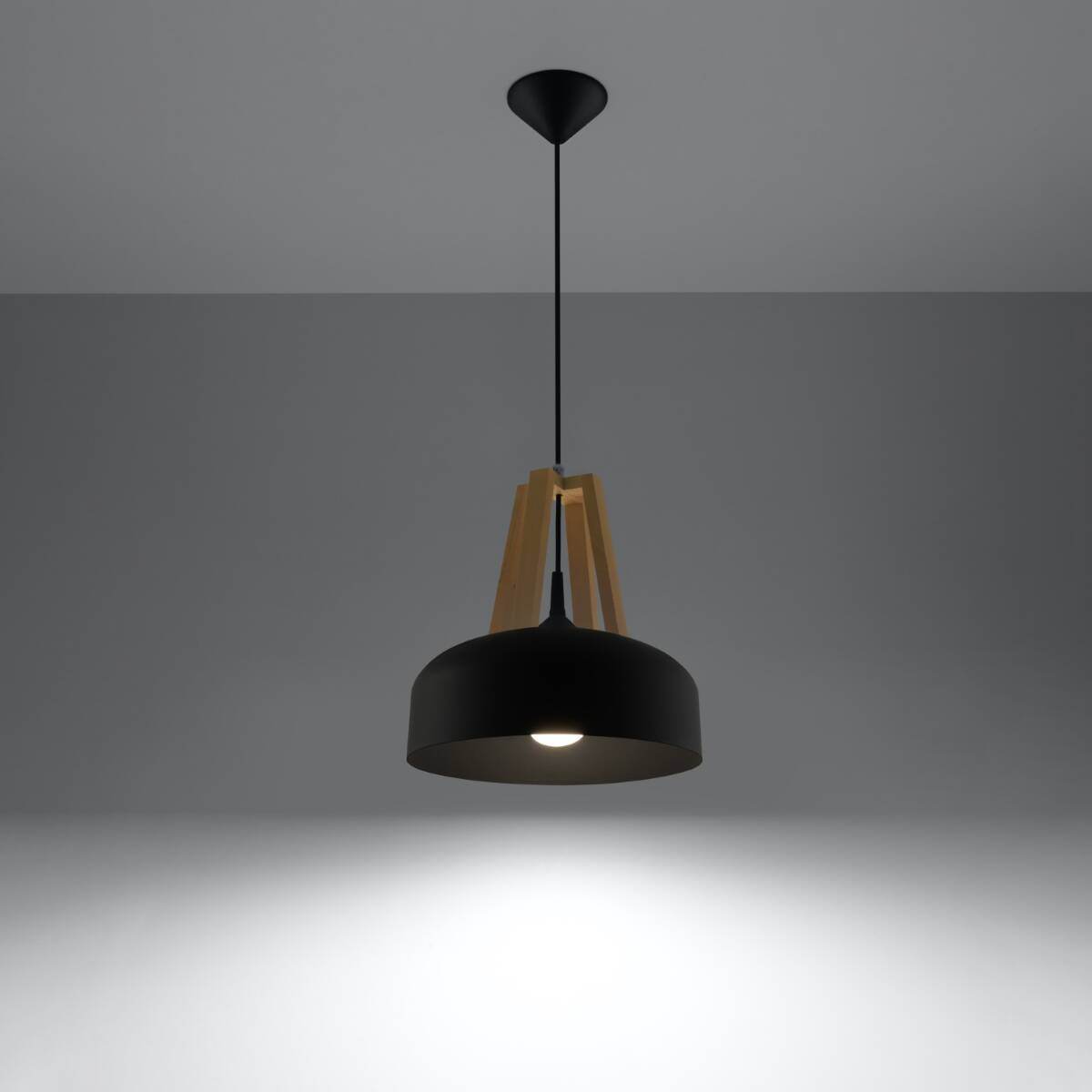 Ripplamp Casco Must/Puit E27 - BrighteNova