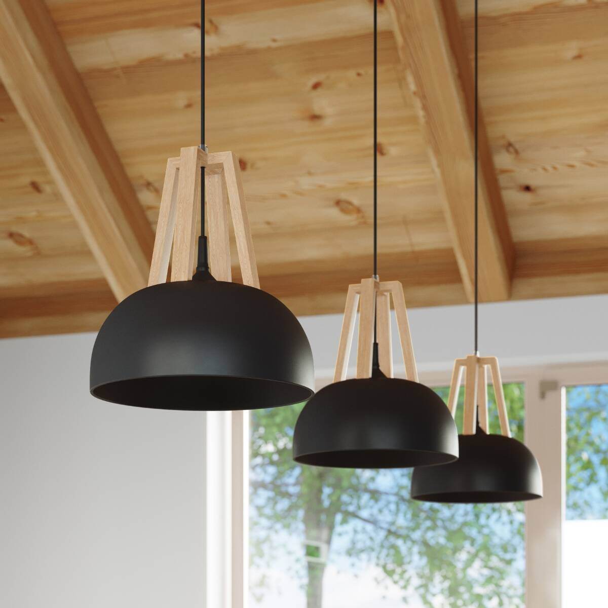 Ripplamp Casco Must/Puit E27 - BrighteNova