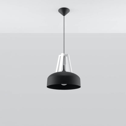 Ripplamp Casco Must/Valge E27 - BrighteNova