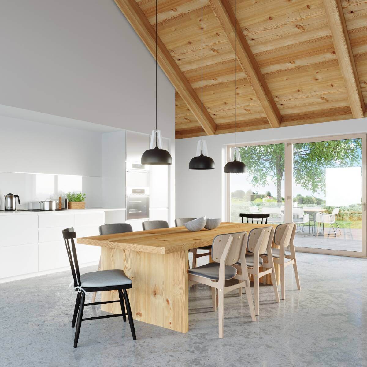 Ripplamp Casco Must/Valge E27 - BrighteNova