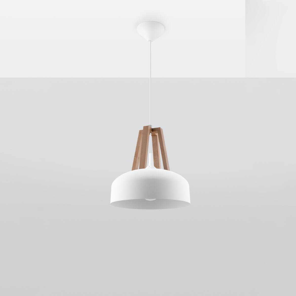 Ripplamp Casco Valge/Puit E27 - BrighteNova