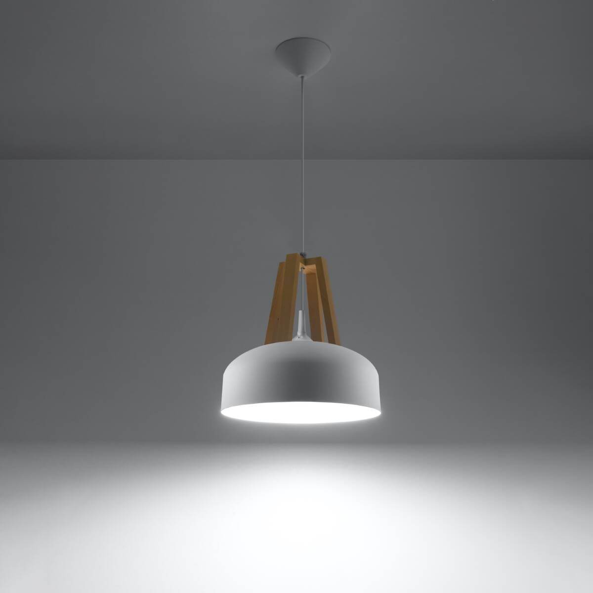 Ripplamp Casco Valge/Puit E27 - BrighteNova