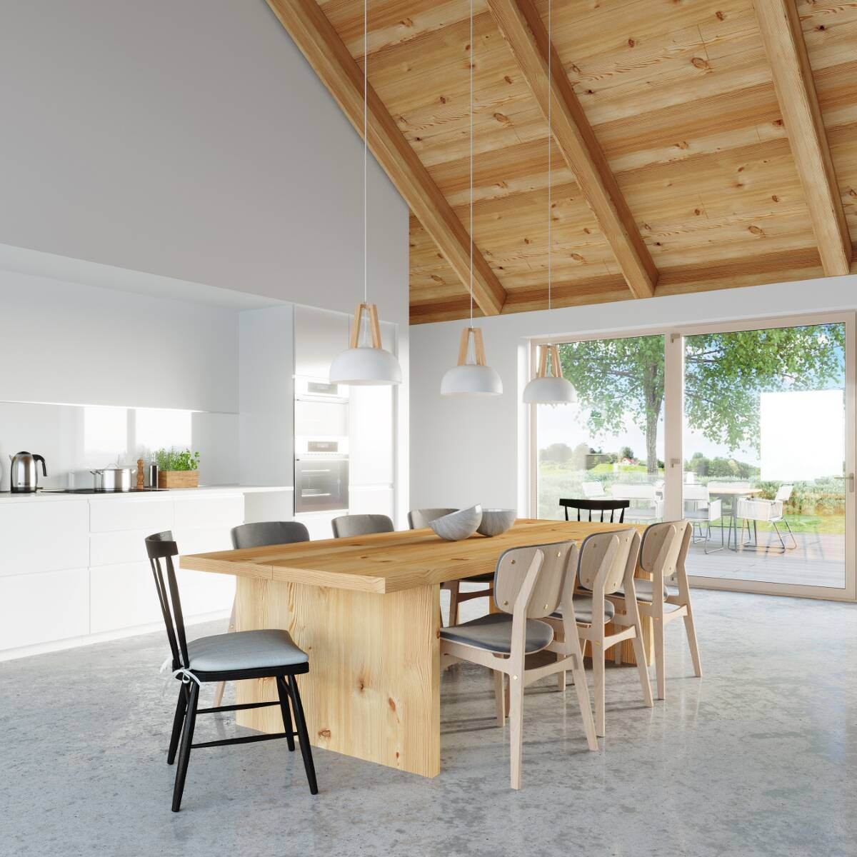 Ripplamp Casco Valge/Puit E27 - BrighteNova