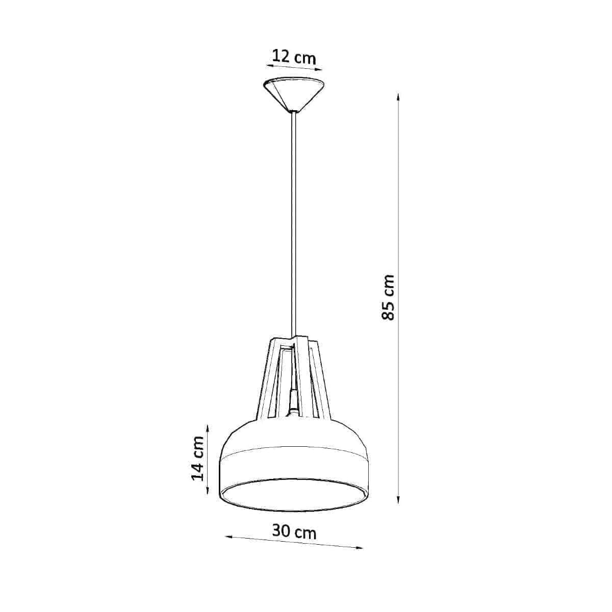 Ripplamp Casco Must/Puit E27 - BrighteNova