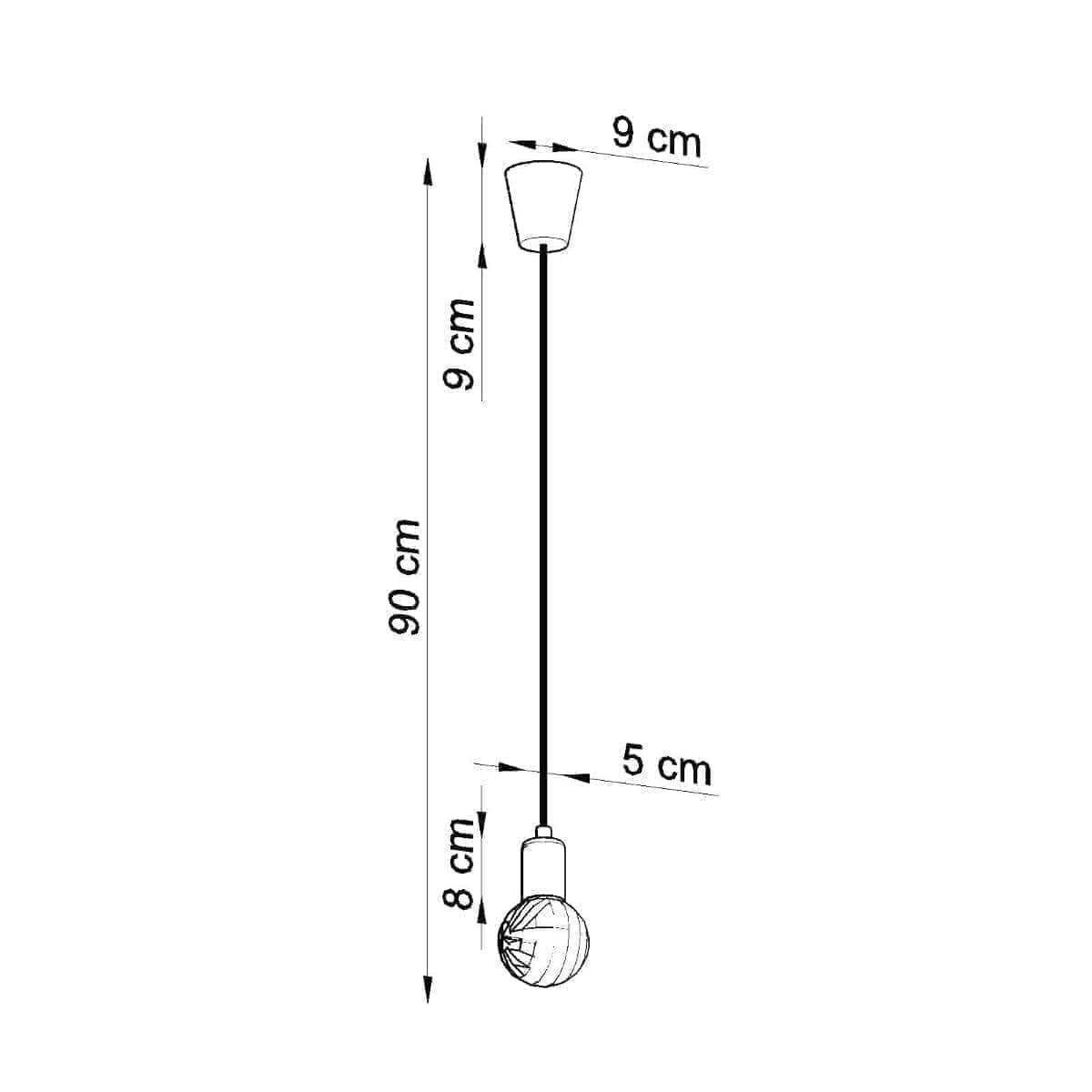 Ripplamp Diego 1 Hall E27 - BrighteNova