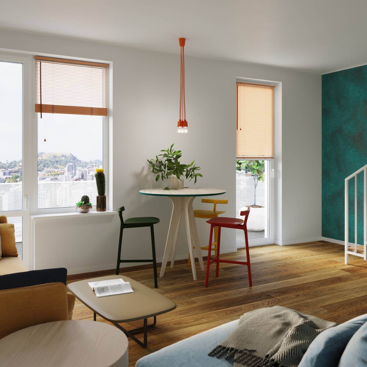 Ripplamp Diego 1 Oranž E27 - BrighteNova