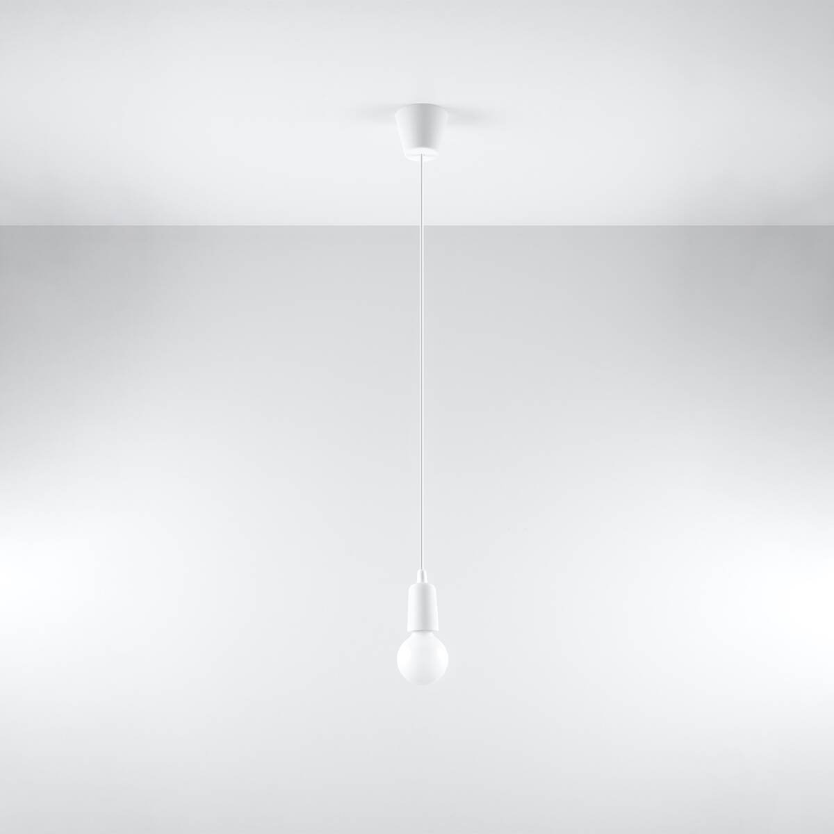 Ripplamp Diego 1 Valge E27 - BrighteNova