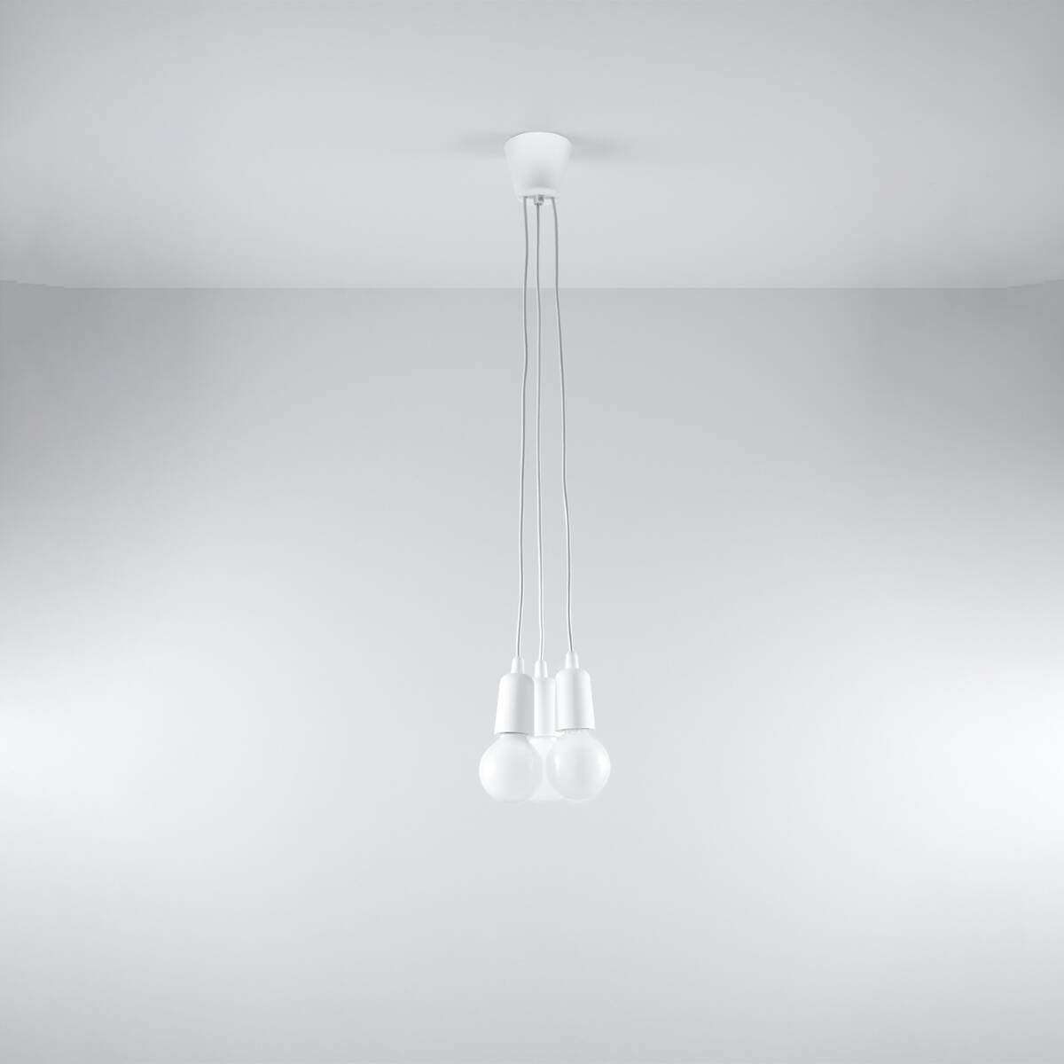 Ripplamp Diego 3 Valge E27 - BrighteNova