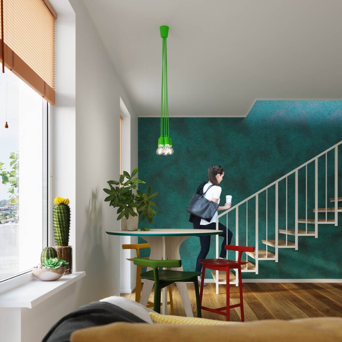Ripplamp Diego 5 Roheline E27 - BrighteNova
