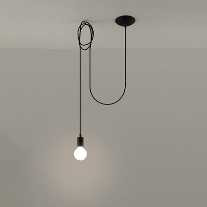 Ripplamp Edison Pikk Must E27 - BrighteNova