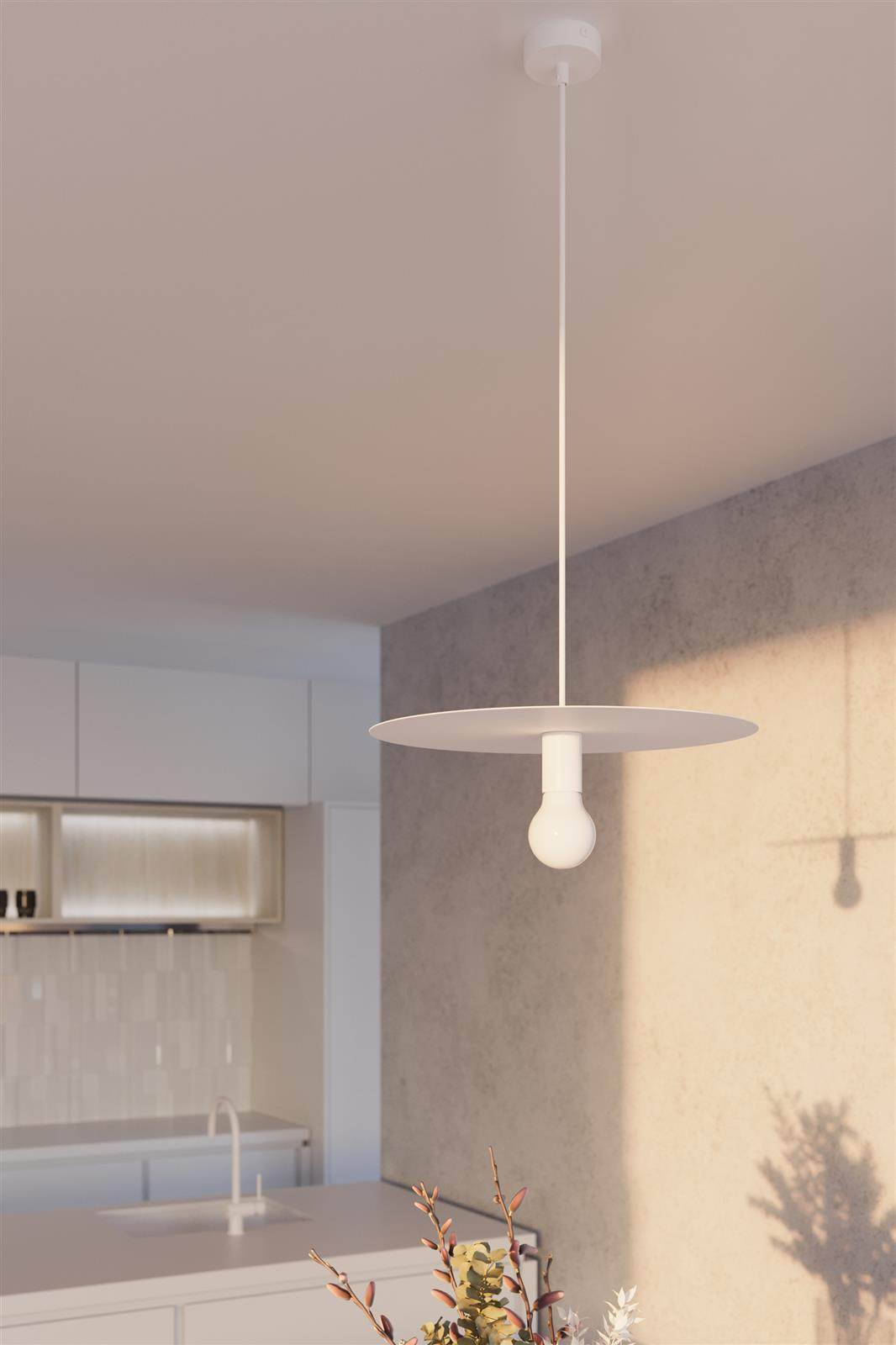 Ripplamp Flavio Valge E27 - BrighteNova