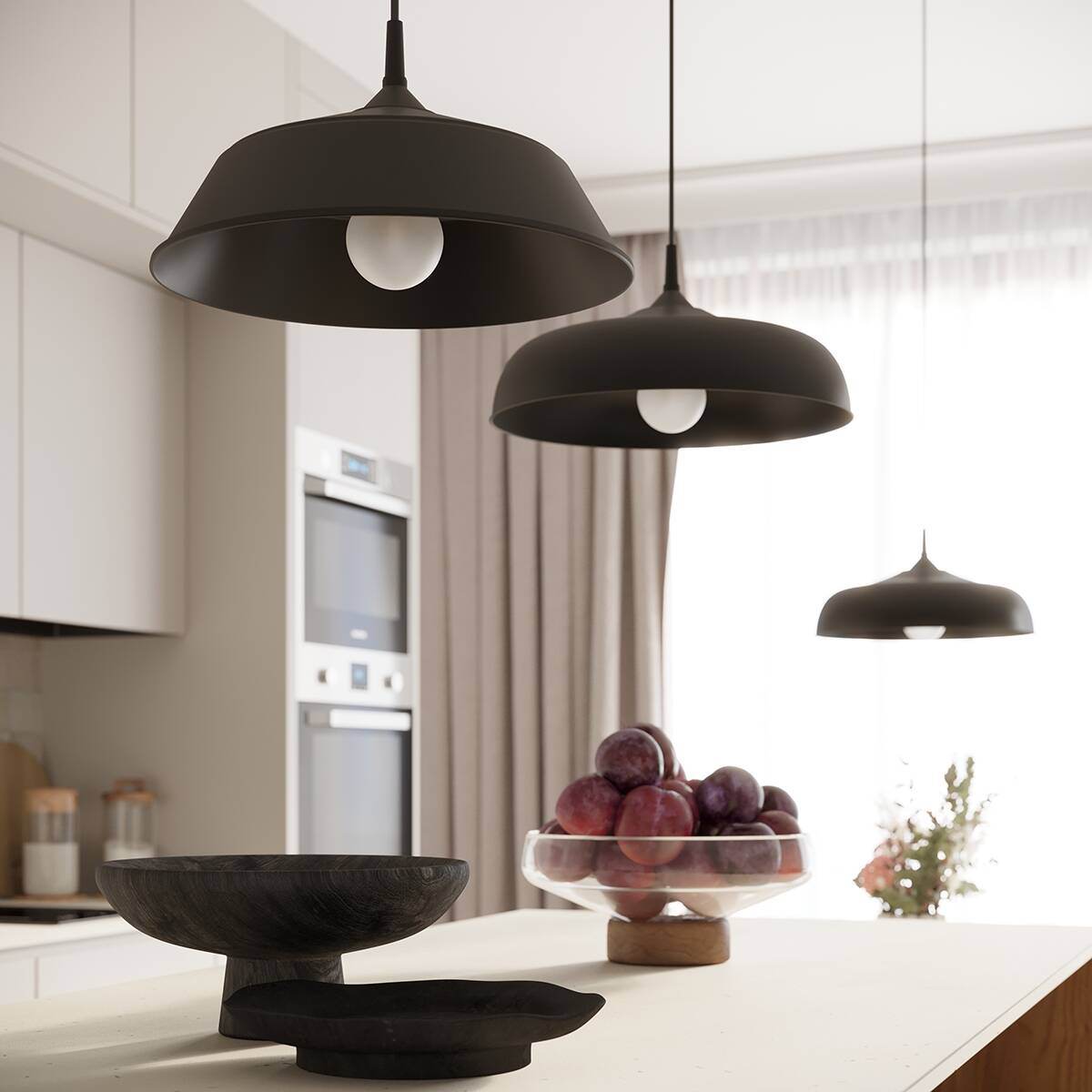 Ripplamp Frika Must E27 - BrighteNova