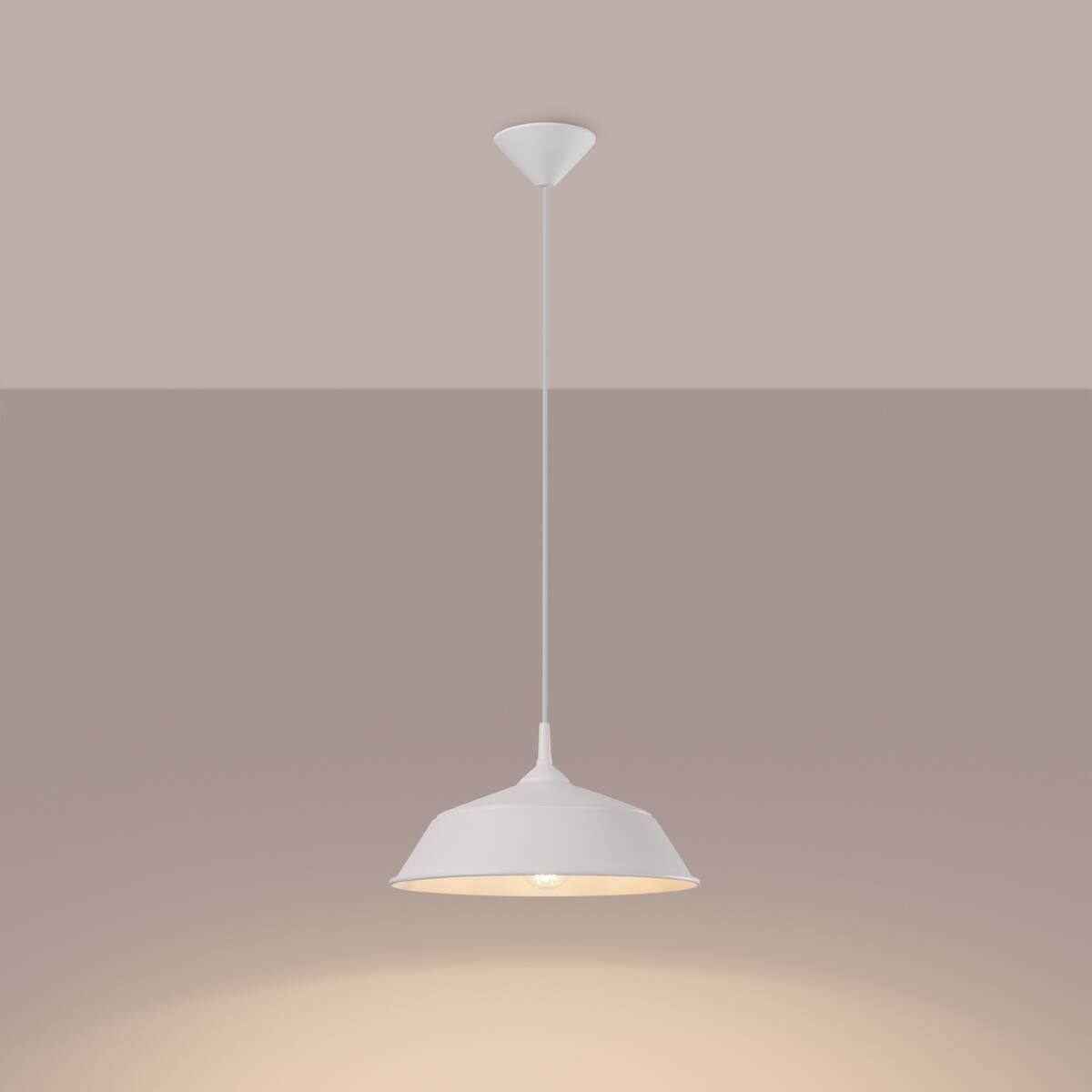 Ripplamp Frika Valge E27 - BrighteNova