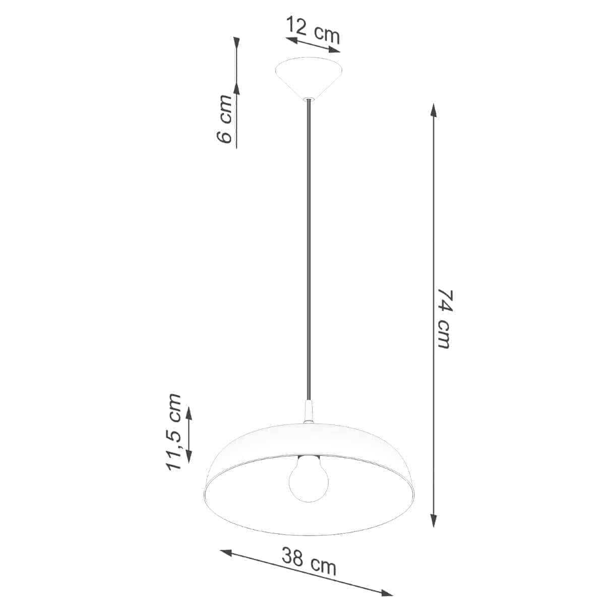 Ripplamp Gina Valge E27 - BrighteNova