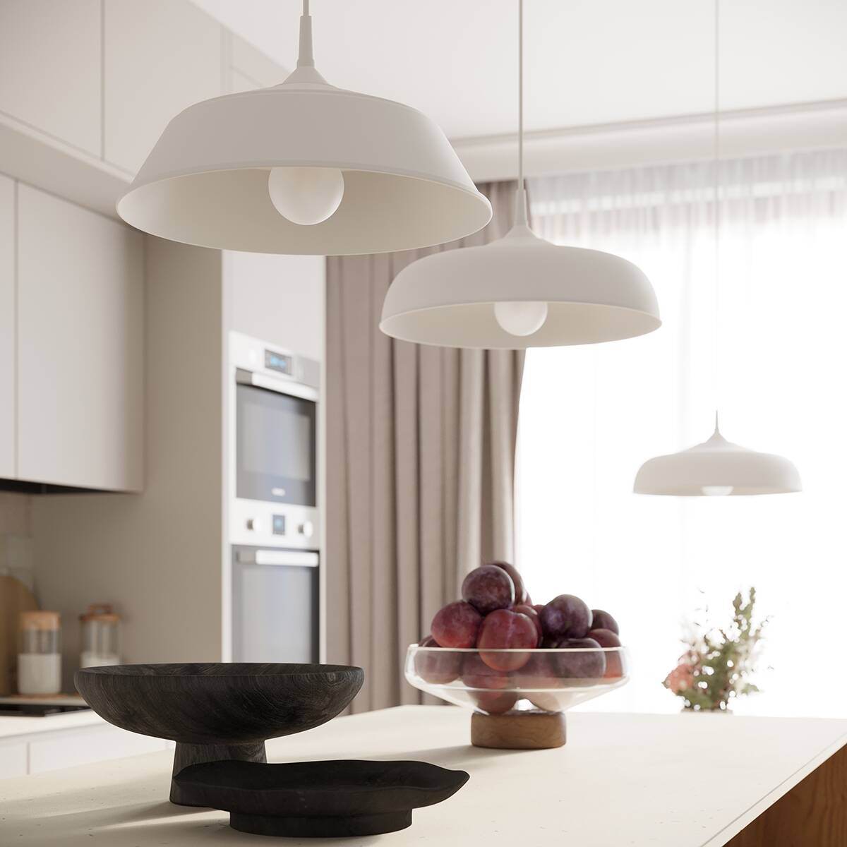 Ripplamp Gina Valge E27 - BrighteNova