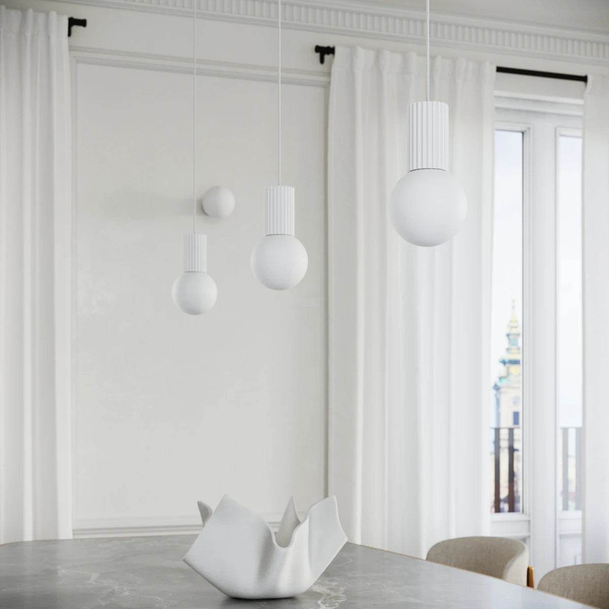 Ripplamp Halo Valge G9 - BrighteNova