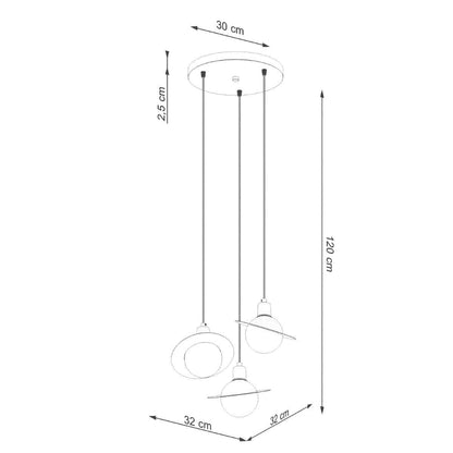 Ripplamp Hyperion 3P Valge G9 - BrighteNova