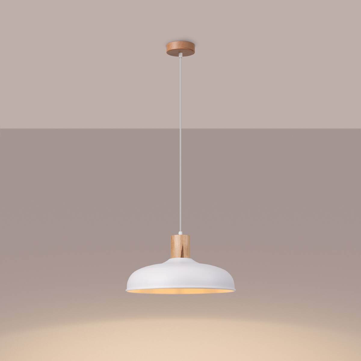 Ripplamp Indy Valge E27 - BrighteNova