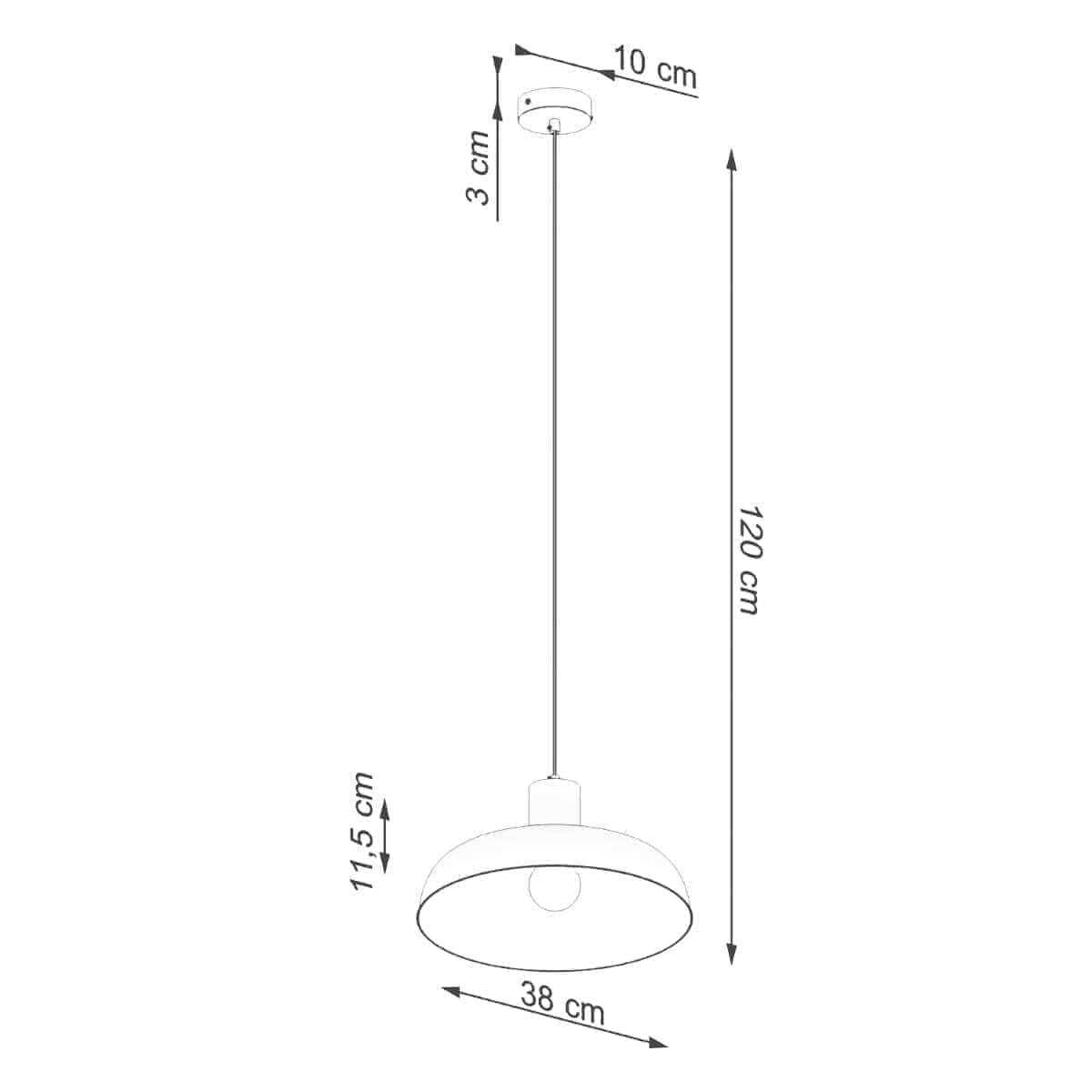 Ripplamp Indy Valge E27 - BrighteNova