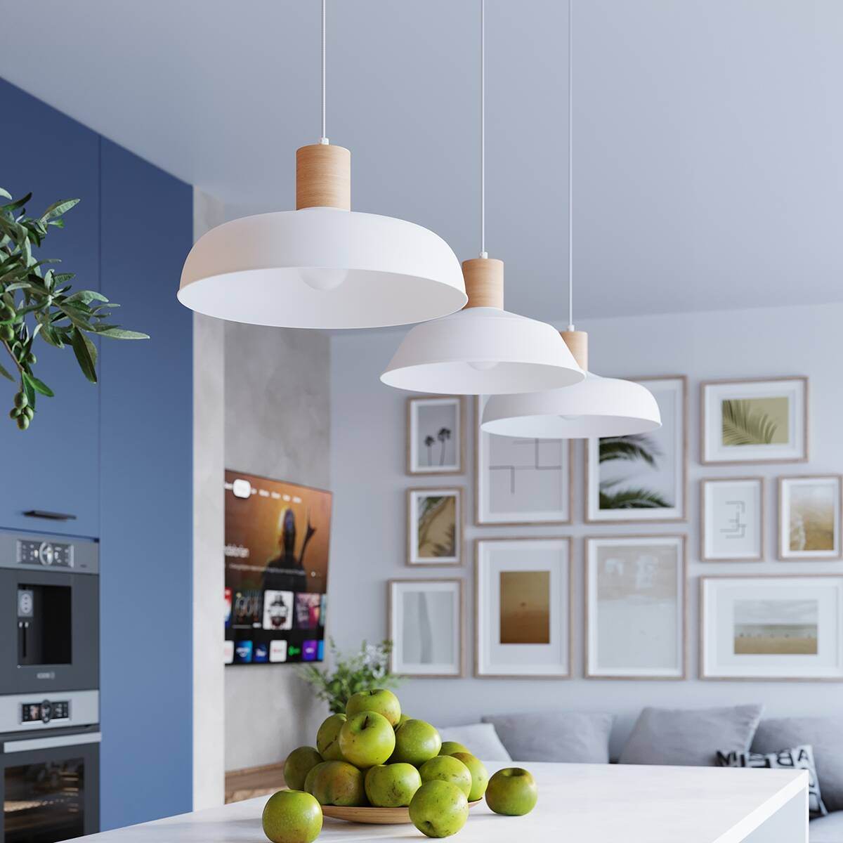 Ripplamp Indy Valge E27 - BrighteNova