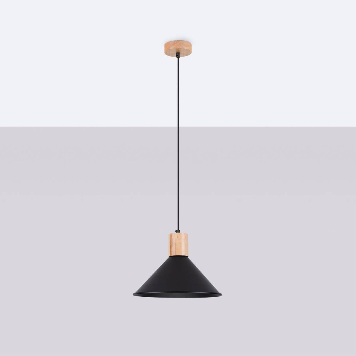 Ripplamp Jaga Must E27 - BrighteNova
