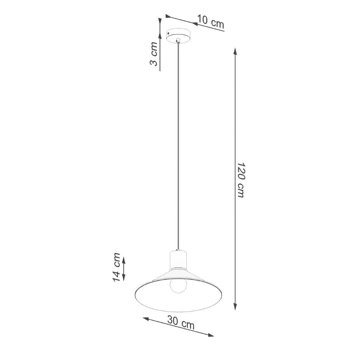 Ripplamp Jaga Must E27 - BrighteNova