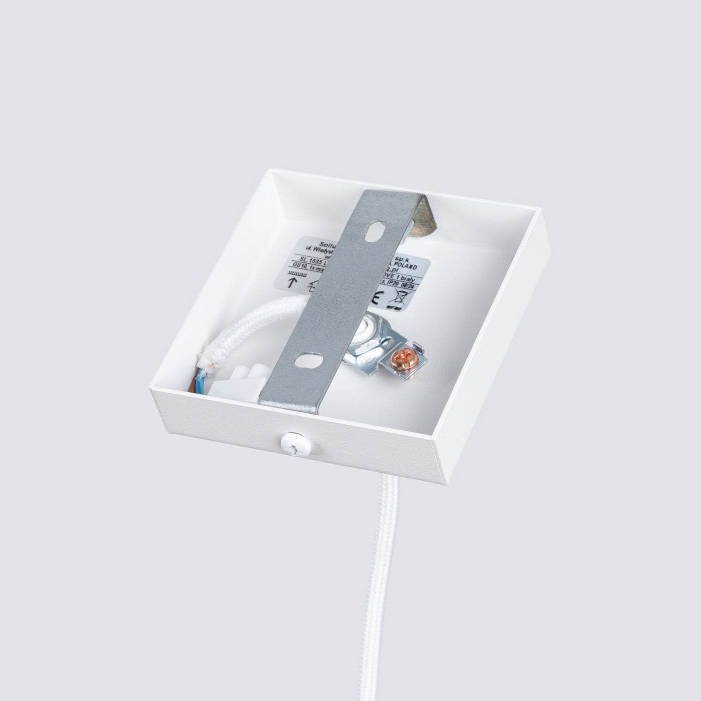 Ripplamp Karbon 1 Valge GU10 - BrighteNova